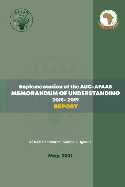 Implementation of the AUC-AFAAS MEMORANDUM OF UNDERSTANDING 2015- 2019 REPORT
