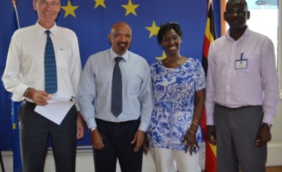 Dr. Silim & Max Olupot from AFAAS & Aloys Lorkers & Jacqueline Uwamwiza from EU