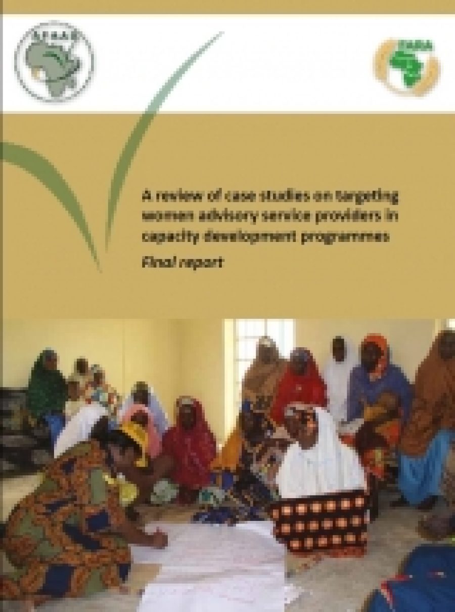 A review of case studies on targeting women advisory service providers in capacity development programmes: Final report