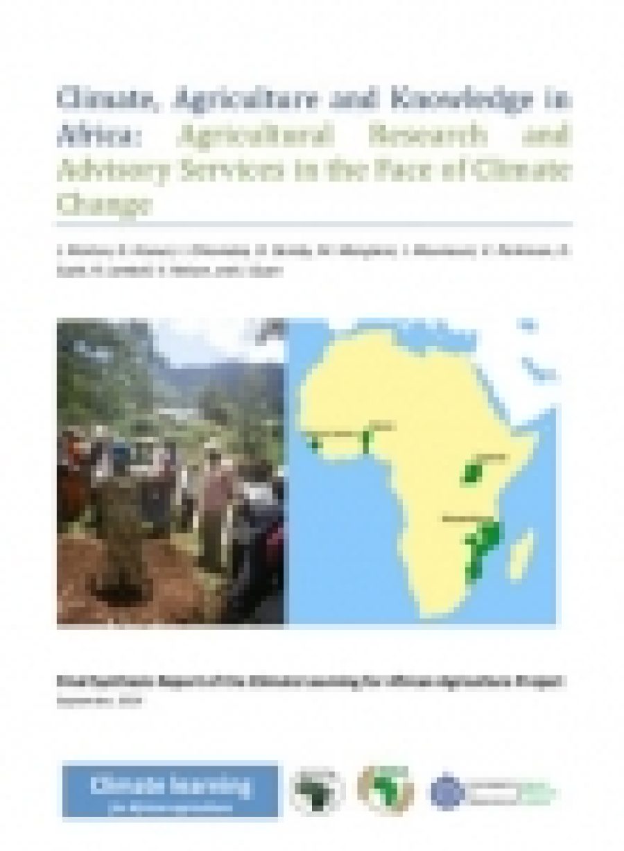 Climate, Agriculture and Knowledge in Africa: Agricultural Research and Advisory Services in the Face of Climate Change