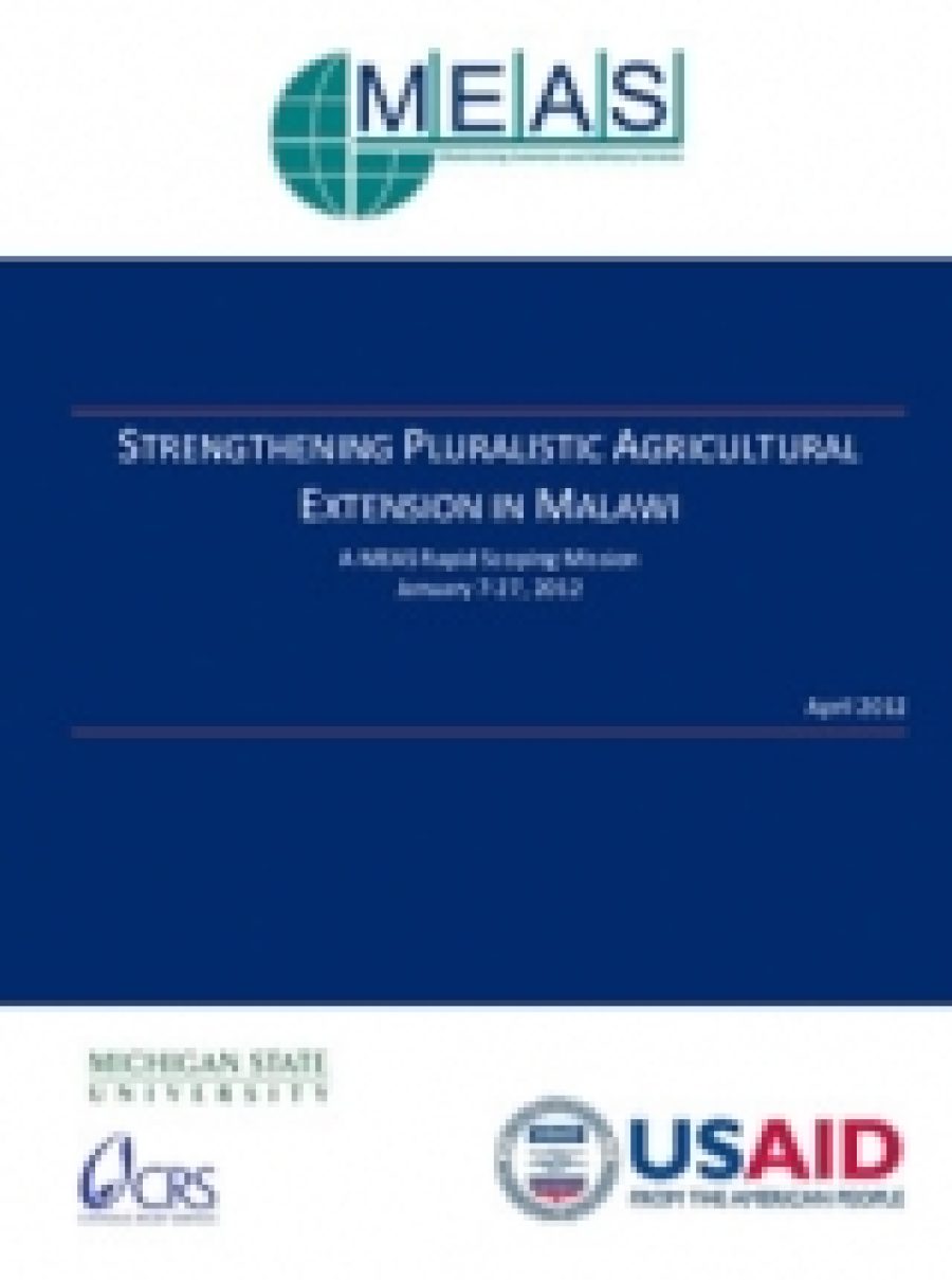 Strengthening Pluralistic agricultural extension in Malawi